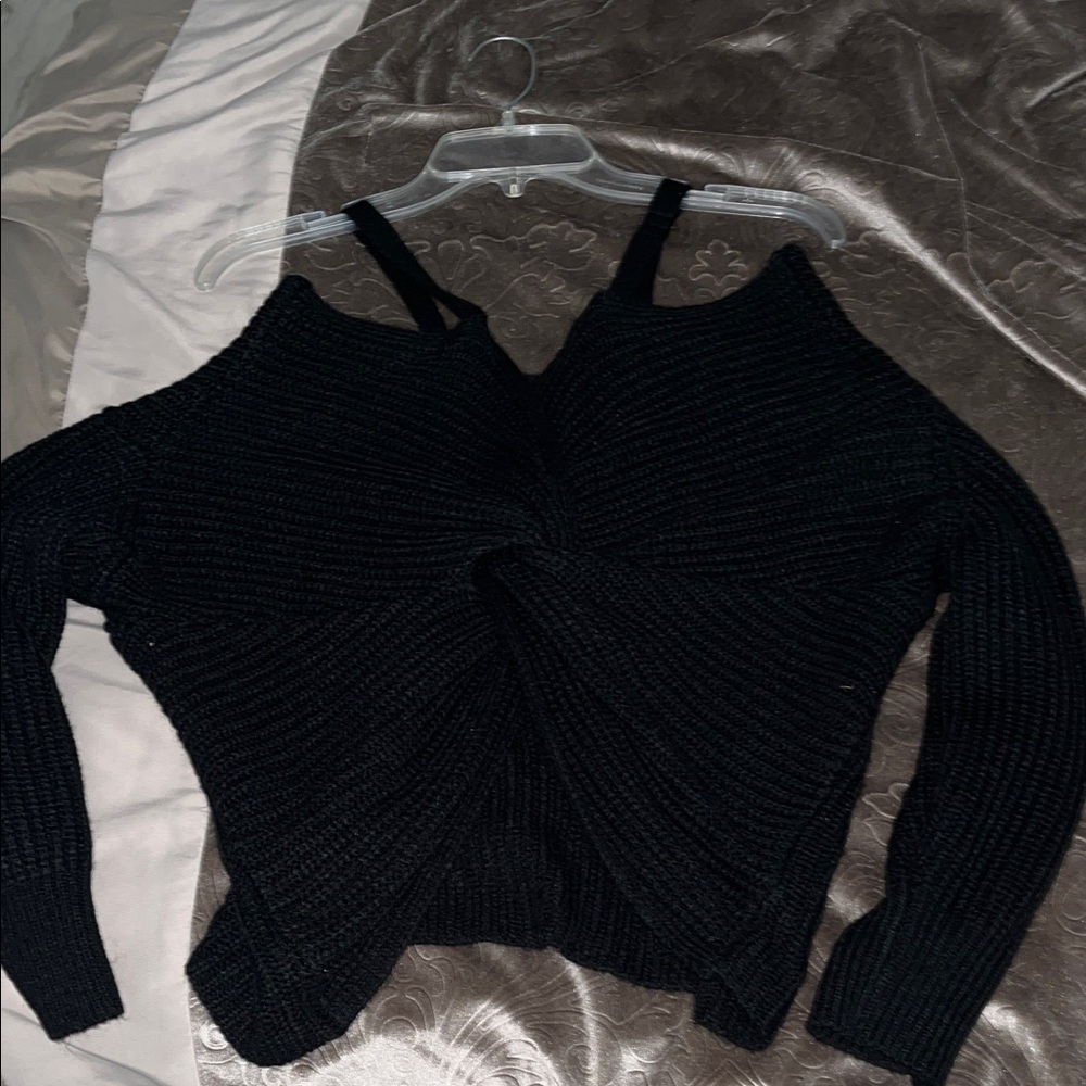 Black Knit Women's Sweater